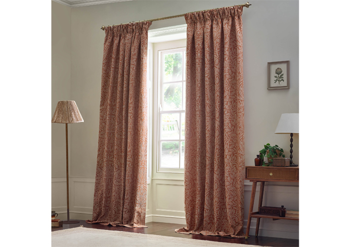 Acorn Tonal Pencil Pleat, Brick - Ready Made Curtains - Image 7